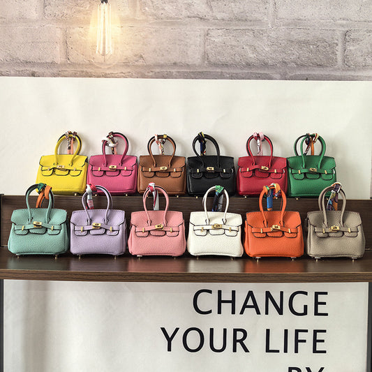 Luxury Mini Handbag Collection -Fashion cartoon mini bag pendant, car rearview mirror decoration, mini bag