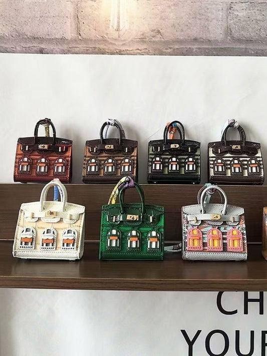 Luxury Mini Handbag Collection -Inspired Design and Scarf Accent with Gift Packaging