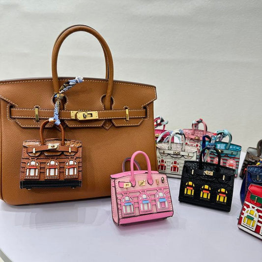Luxury Mini Handbag Collection -Inspired Design and Scarf Accent with Gift Packaging