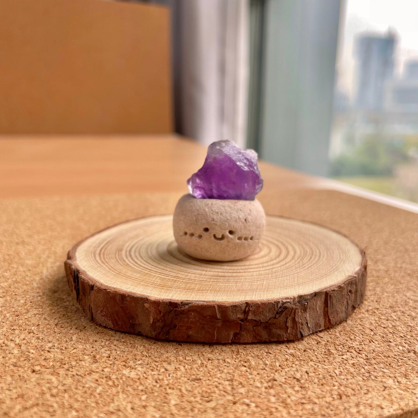 All Cute Crystal Minis Ornaments– Handmade Cute Stone Man with Natural Fluorite, Healing Decor, Gift decorations