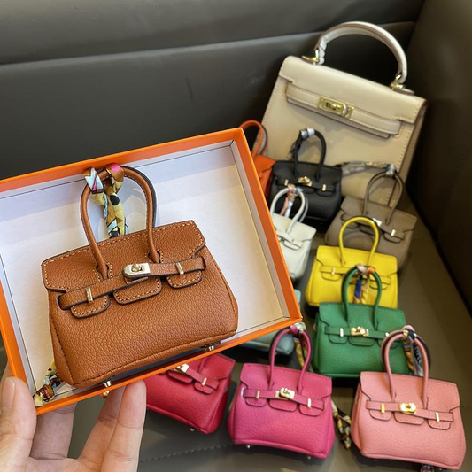 Luxury Mini Handbag Collection -Fashion cartoon mini bag pendant, car rearview mirror decoration, mini bag