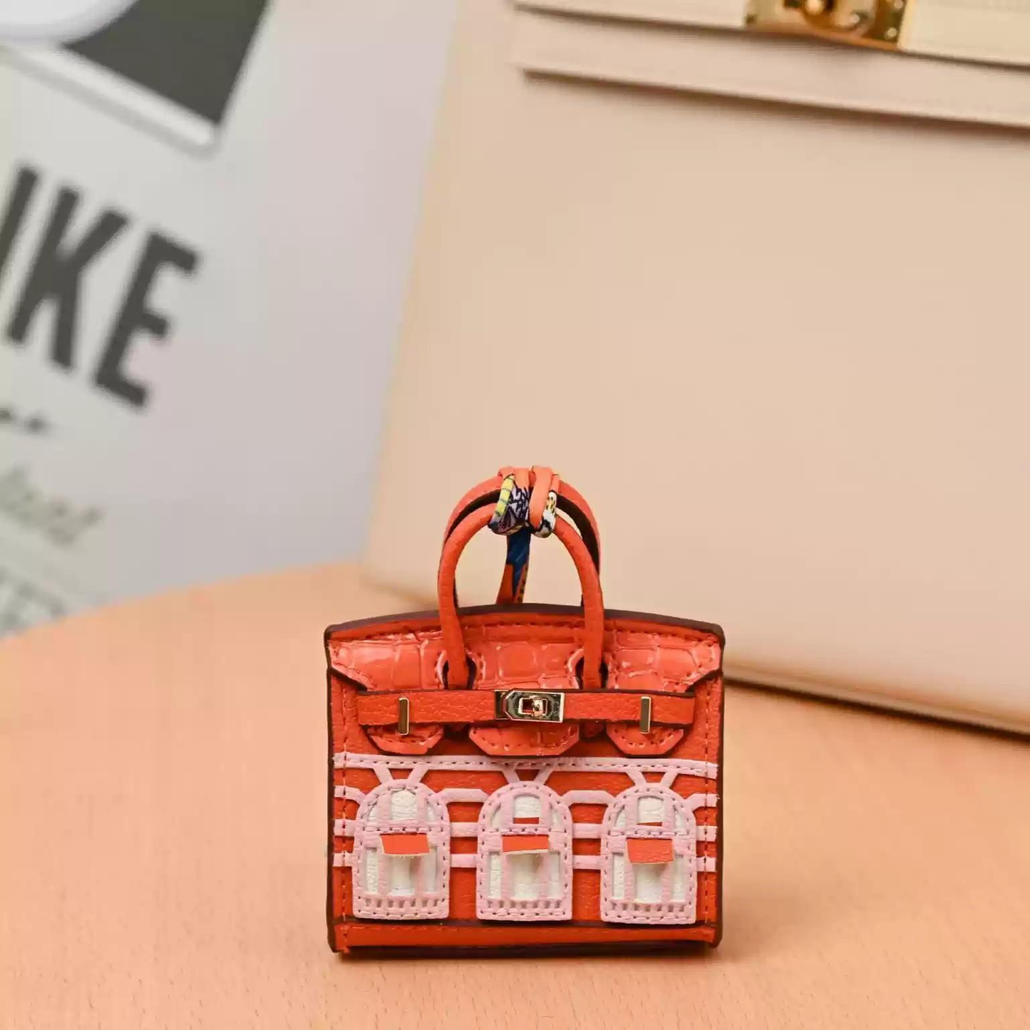 Luxury Mini Handbag Collection -Inspired Design and Scarf Accent with Gift Packaging
