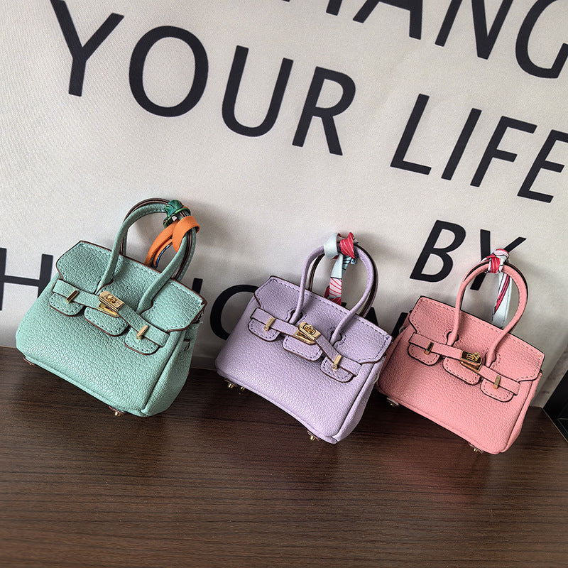 Luxury Mini Handbag Collection -Fashion cartoon mini bag pendant, car rearview mirror decoration, mini bag