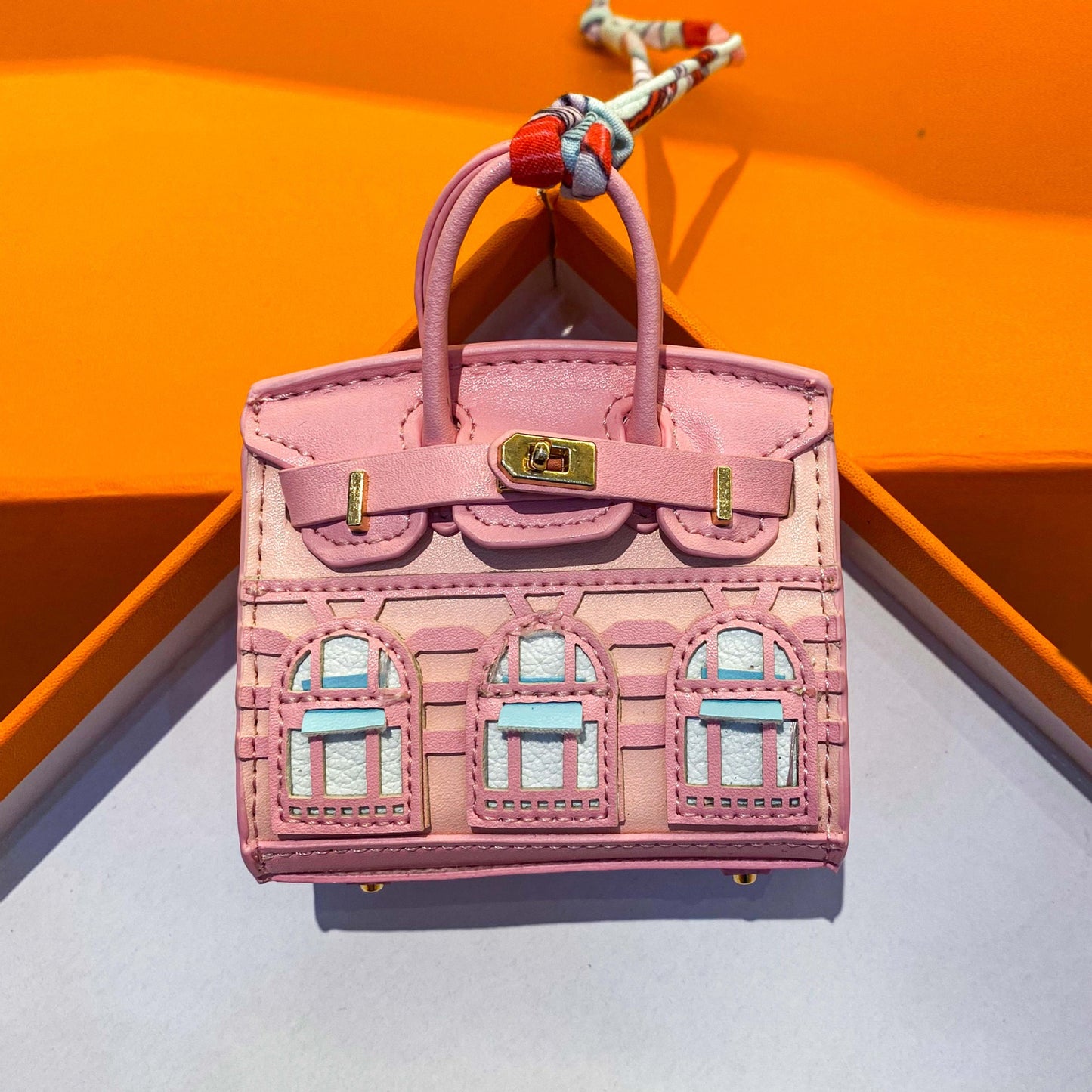 Luxury Mini Handbag Collection -Inspired Design and Scarf Accent with Gift Packaging