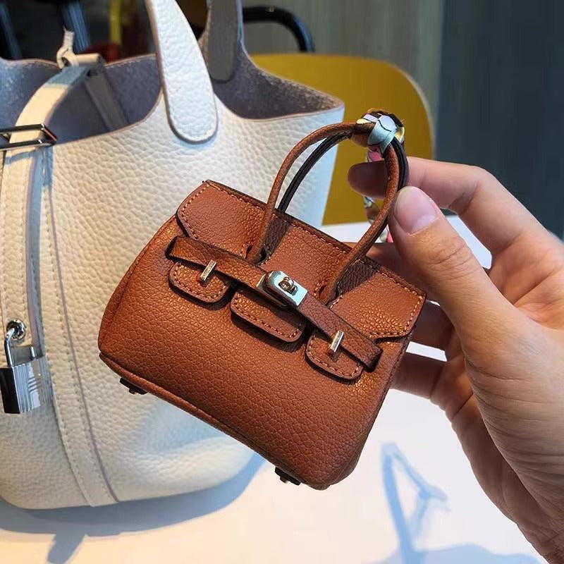 Luxury Mini Handbag Collection -Fashion cartoon mini bag pendant, car rearview mirror decoration, mini bag