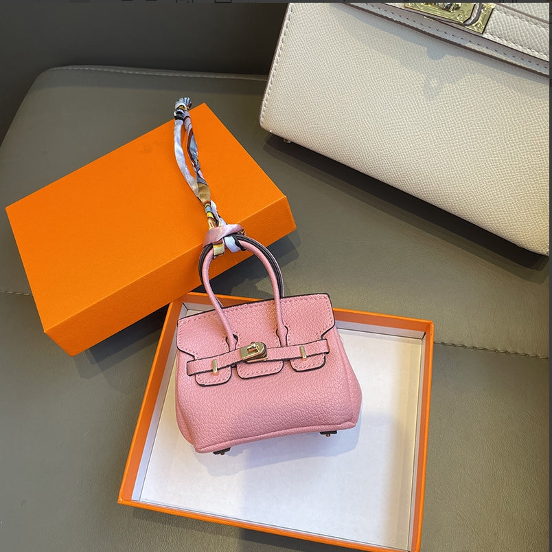 Luxury Mini Handbag Collection -Fashion cartoon mini bag pendant, car rearview mirror decoration, mini bag